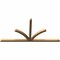 Ekena Millwork Richland Timber Gable Bracket, Western Red Cedar, 108"W x 54"H x 3 1/2"D x 3 1/2"F, 12/12 Pitch GBW108X54X0404RIC00SWR - alternate 5